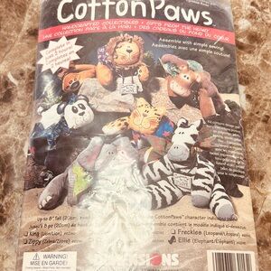 Vintage Cotton Paws Animal Sewing Kit from 1998